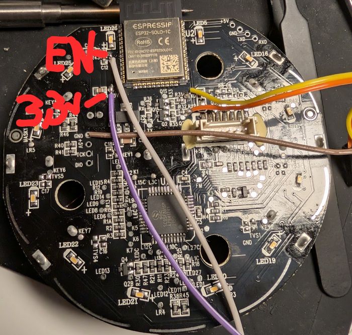 PCB ESP32-S3 wiring