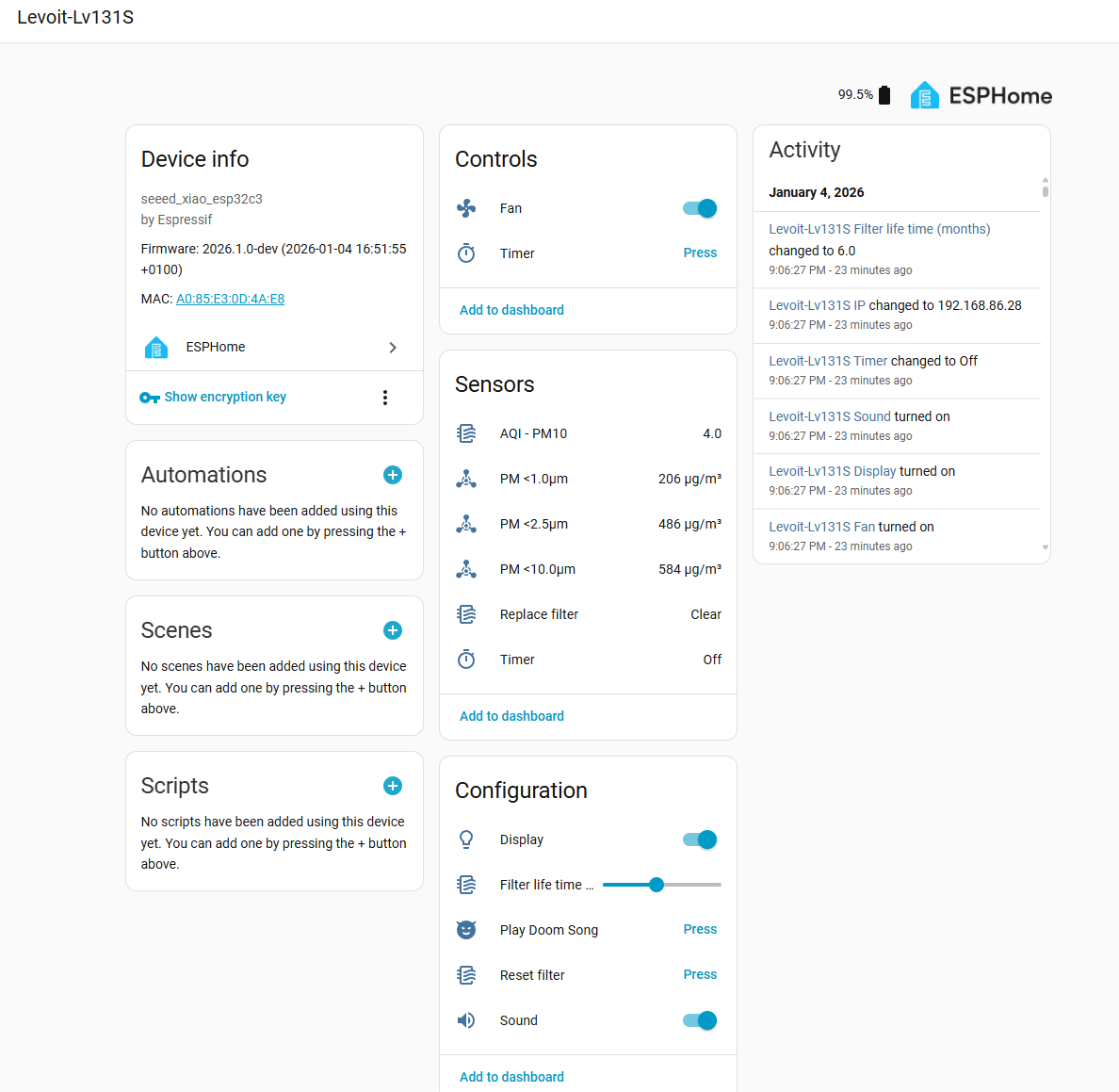Home Assistant Dashboard